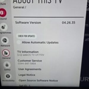 43 Inch LG Ultra HD 4k TV