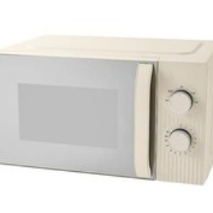 George Home GHMOT001C4W Compact Manual Microwave Oven Textured 17L 700W Cream